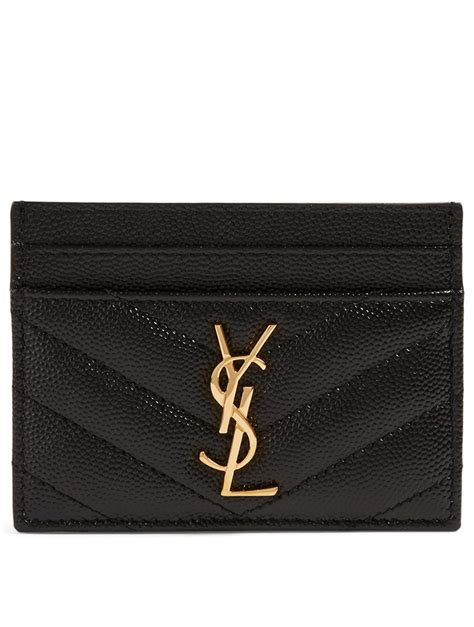 ysl card colder|YSL monogram card holder.